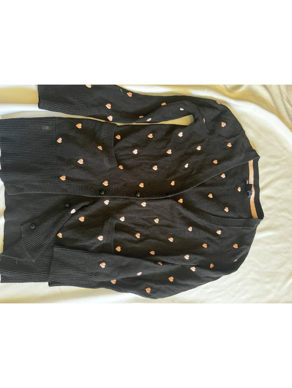 George black heart print cardigan girls